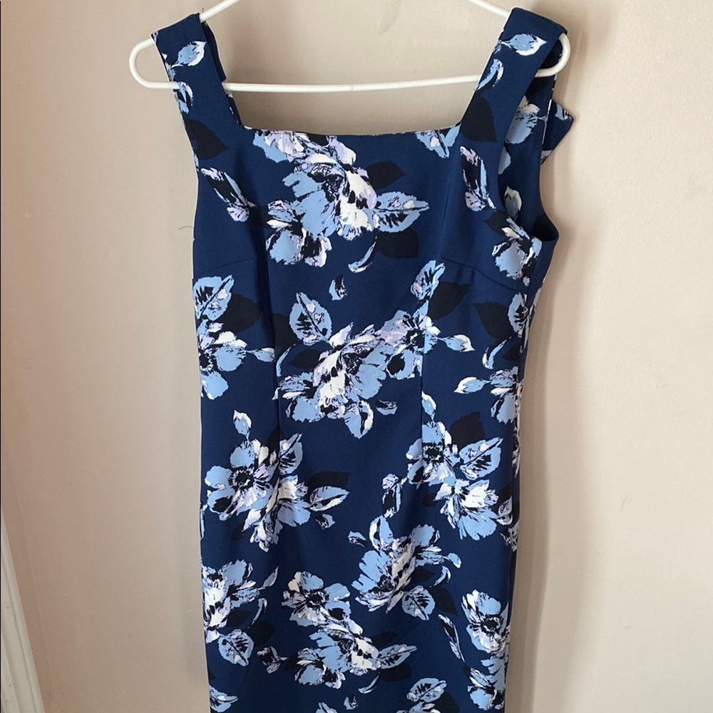 MARIO SERRANI Wrinkle Free Dress Sleeveless Blur Color ITALY